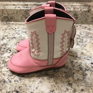 Old west kids leather boots